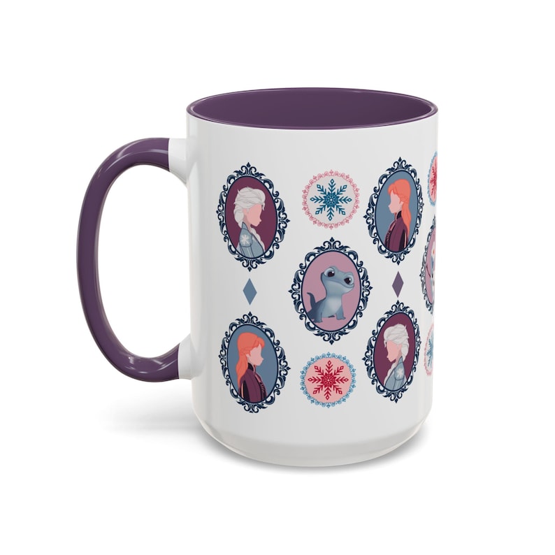 Frozen Anna Elsa Olaf Mug | Disney Princess Character Coffee Cup image 8