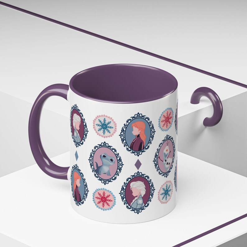 Frozen Anna Elsa Olaf Mug | Disney Princess Character Coffee Cup image 7