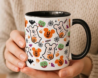 Spooky Nostalgia Mickey Halloween Mug 11oz 15oz | Disney-Inspired Ceramic