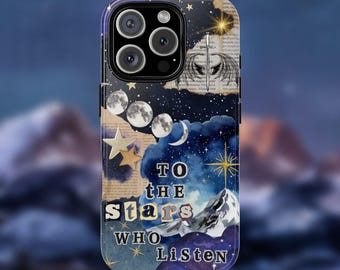 Capa para celular, ACOMAF Night Court Feyre, inspirada em Fandom, presente para amantes de livros, capa protetora, acessório para iPhone Samsung