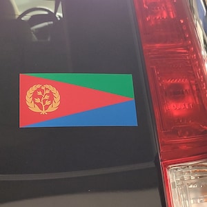 Sticker drapeau Érythrée, sticker Habesha, autocollant pour pare-chocs