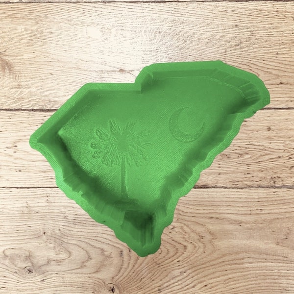 South Carolina Mold for Freshie Mold for Soap Making Candle, SC State Mold for Wax,  Resin Craft Oven Safe Silicone Mold, aprx 4"×5"×1" deep