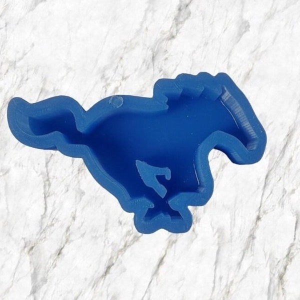 Small Mustang HORSE Mold for Freshies, Soap Mold, Wax Mold, Craft Mold, Freshy Mold, Oven Safe Silicone Mold, aprx 2" × 3" × .75" deep