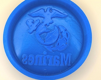 Marines Emblem Silicone Mold: Freshie, Candle, DIY Craft, Resin, Soap, Clay (5" × 1" deep)