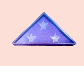 Large Burial Flag Freshie Mold, Aroma Bead Supply, Soap Mold, Wax Mold, Clay Mold, Military Memorial, Oven Safe Silicone, aprx 4"×8"×1" deep