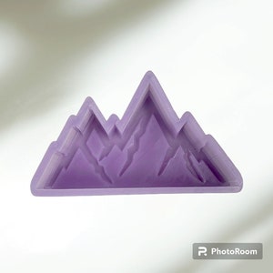 Mountain Mold for Freshies, Soap Making Candle Wax Melt, Outdoor Travel Freshy, Clay Resin Art, Oven Safe Silicone, aprx 2.5&quot;×5&quot;×1&quot; deep
