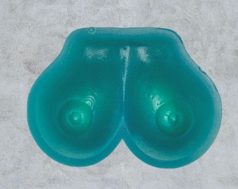 Breast Boob Mold for Freshie Mold for Bachelor Party Gift for Men, Soap Making Wax, Resin Craft, Oven Safe Silicone Mold, aprx 4"×3"×1" deep