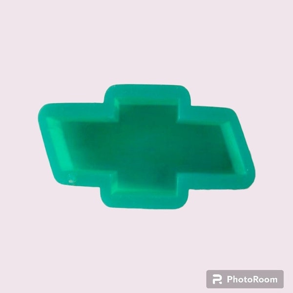 Small CHEVY BOWTIE Mold for Freshies, Vent Mold, Soap Mold, For Him, Wax Melt Mold, Emblem Mold, Oven Safe Silicone, aprx 2"×3.25"×.75" deep