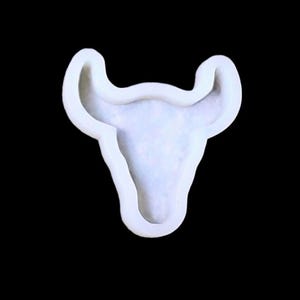 FOOD SAFE Steer Mold, for Ice Cream Cake Baking, Western Theme Rodeo Party, Freezer Safe, Oven Safe Silicone, aprx 4.75"×4.25"×1" deep