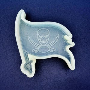 Pirate Flag Freshie Mold for Soap Making Candle Mold, Resin Art, Clay, Cement, Oven Safe Silicone Mold, DIY Craft Mold Aprx 4”x3.25"×1" deep