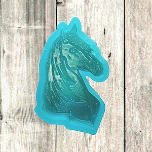Horse Mold for Freshie Mold for Soap Making Candle Mold, DIY, Wax Melt, Rodeo, Clay, Resin, Oven Safe Silicone Mold, aprx 2.5&quot;×4.5&quot;×1&quot; deep