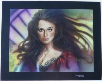 キーラ・ナイトレイの直筆サイン入り11x14パイレーツオブカリビアン