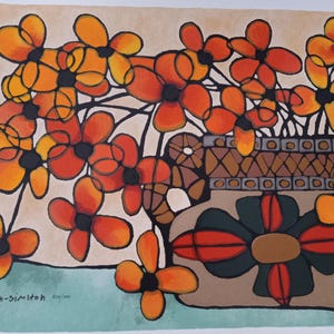 Avi Ben Simhon &quot;Autumn&quot; Hand Signed Limited Edition Serigraph on Paper With LOA Letter of Authenticity Measurements approximately 30x23 inch