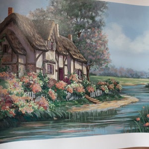 Earlene Moses &quot;Springtime in Sheffield&quot; hand signed limited edition numbered lithograph out of 300. With Letter Of Authenticity LOA.