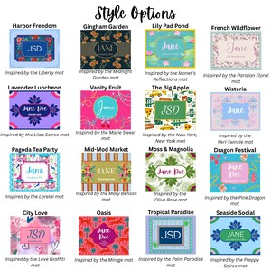 Pegatinas personalizadas para tarjetas de Mahjong: Monograma con nombre personalizado - ¡Más de 80 opciones de estilo! imagen 5