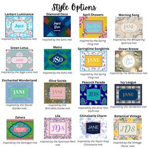 Pegatinas personalizadas para tarjetas de Mahjong: Monograma con nombre personalizado - ¡Más de 80 opciones de estilo! imagen 6