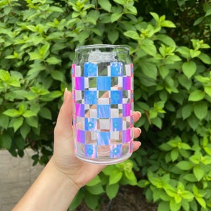 Checkered Daisy | Beer Can Glass