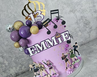 Musical themed cake topper set