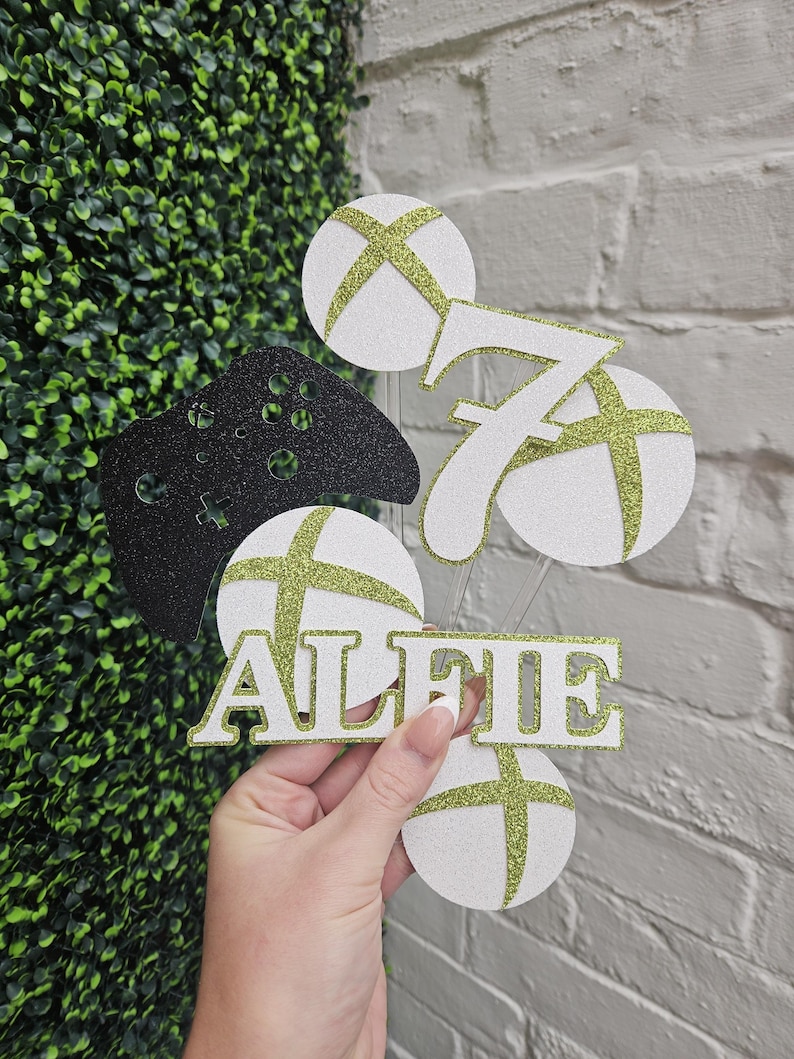 Gamer Themed Cake Topper Bundle - Etsy UK