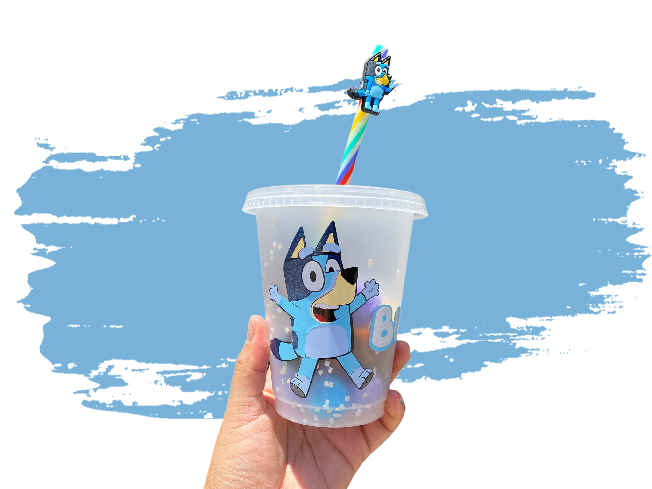 Bluey Spill-proof Flip-top Sippy, Personalized!