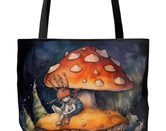 Alice Mushroom Tote Bag (AOP)