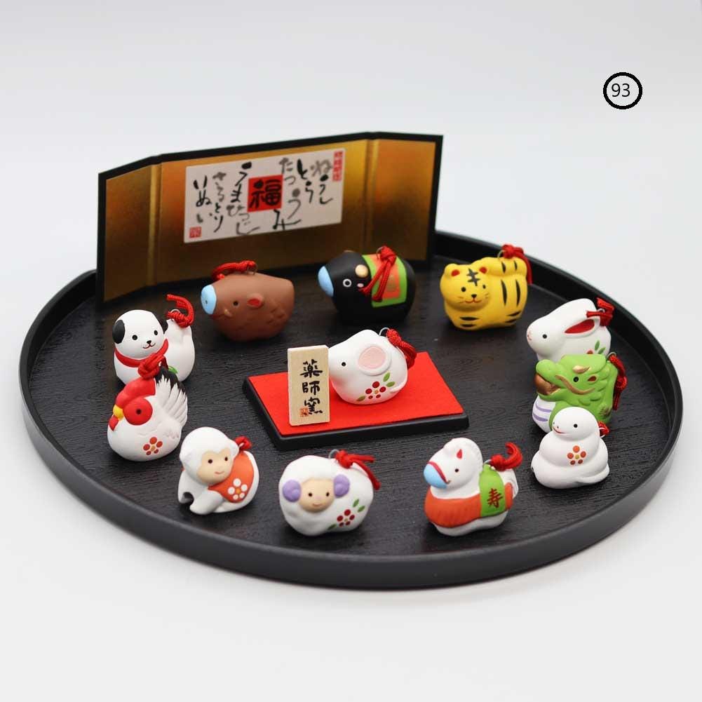 2025 Japanese Traditional Zodiac Snake Ceramic Ornament Lucky Decor Art ...