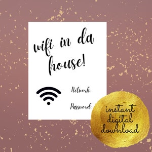 Signe wifi MODIFIABLE, réseau wifi et signe wifi, modifiable, imprimable