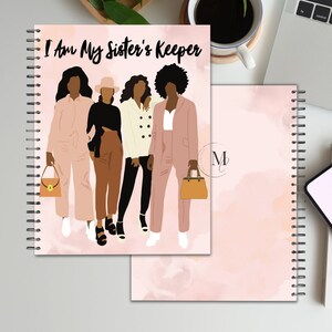 I Am My Sister's Keeper Planner Cover: African American Woman (Digital Download)