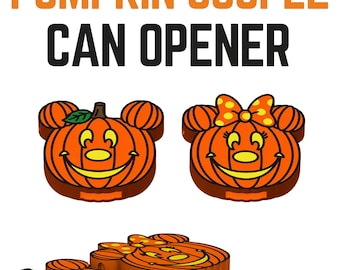 Pumpkin Couple Can Openers | 3D Print Files, STL, 3MF | Halloween 3D Print| Digital Download | Nail Saver | Instant Download | Stl File