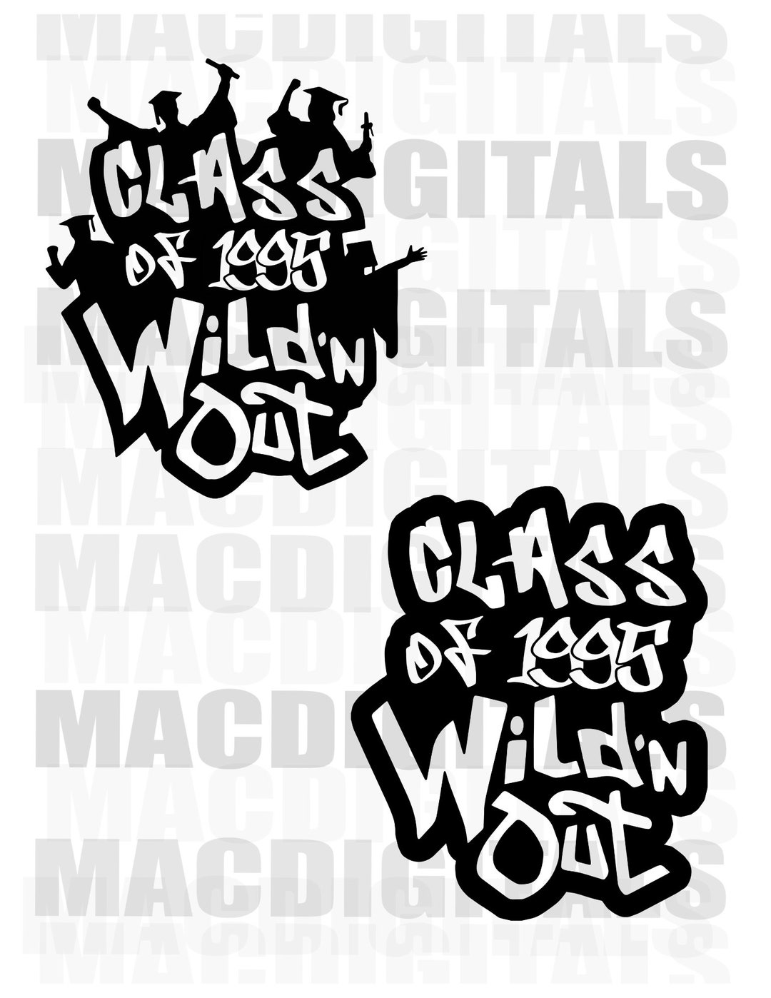 Wildn Out Graduation Wildn Out Class Of 1995 Senior Design Etsy Wildn Out Graduation Wildn Out Class Of 1995 Senior Design Etsy