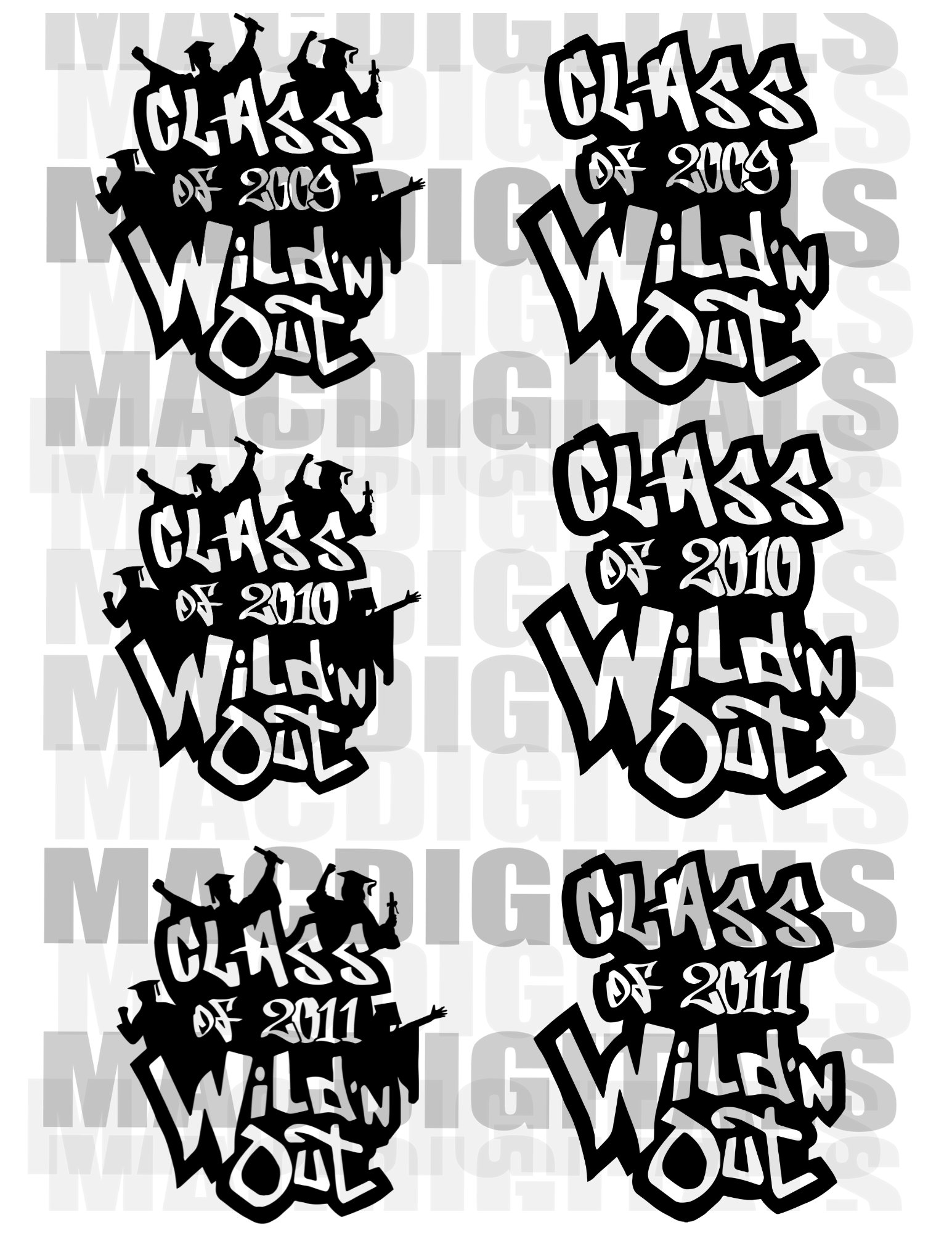 Wildn Out Graduation Wildn Out Class of 2009 2010 2011 Etsy
