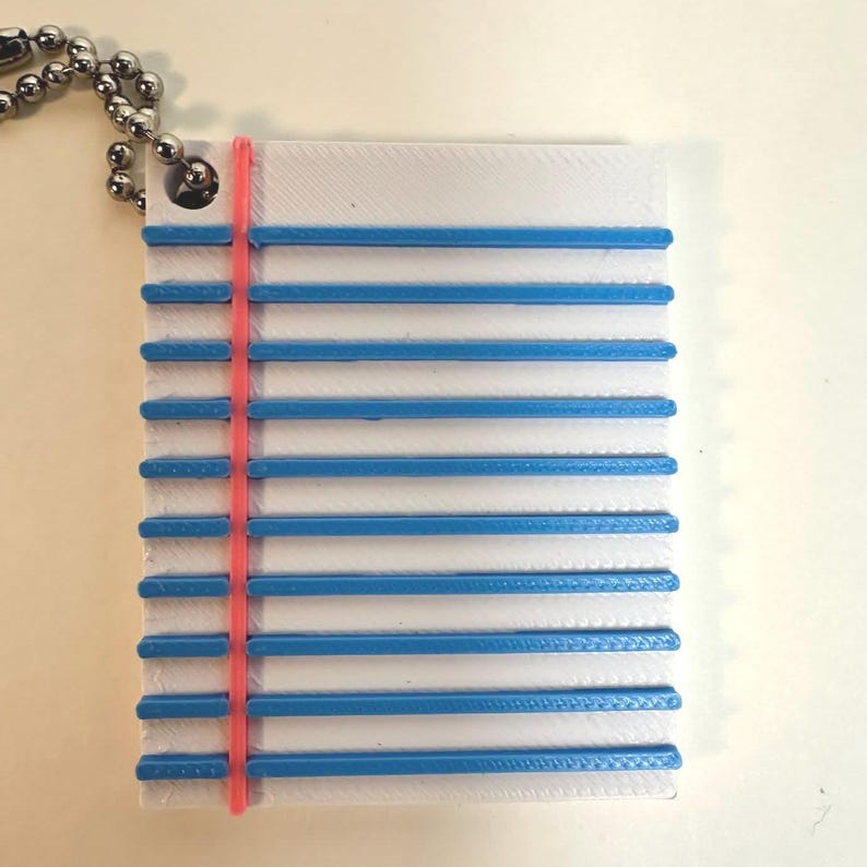 Notebook Paper Can Opener STL | Soda Tab Opener Keychain File | 3D ...