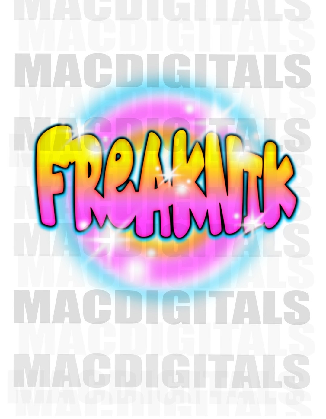 Freaknik, 90&rsquo;s Freaknik, Airbrush Design, Digital Airbrush, Digital