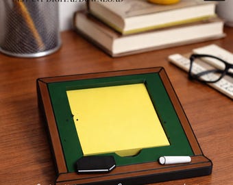 Chalkboard Notepad Holder STL | Teacher Desk Organizer File | 3D Print File | Sticky Note Holder | Instant Download