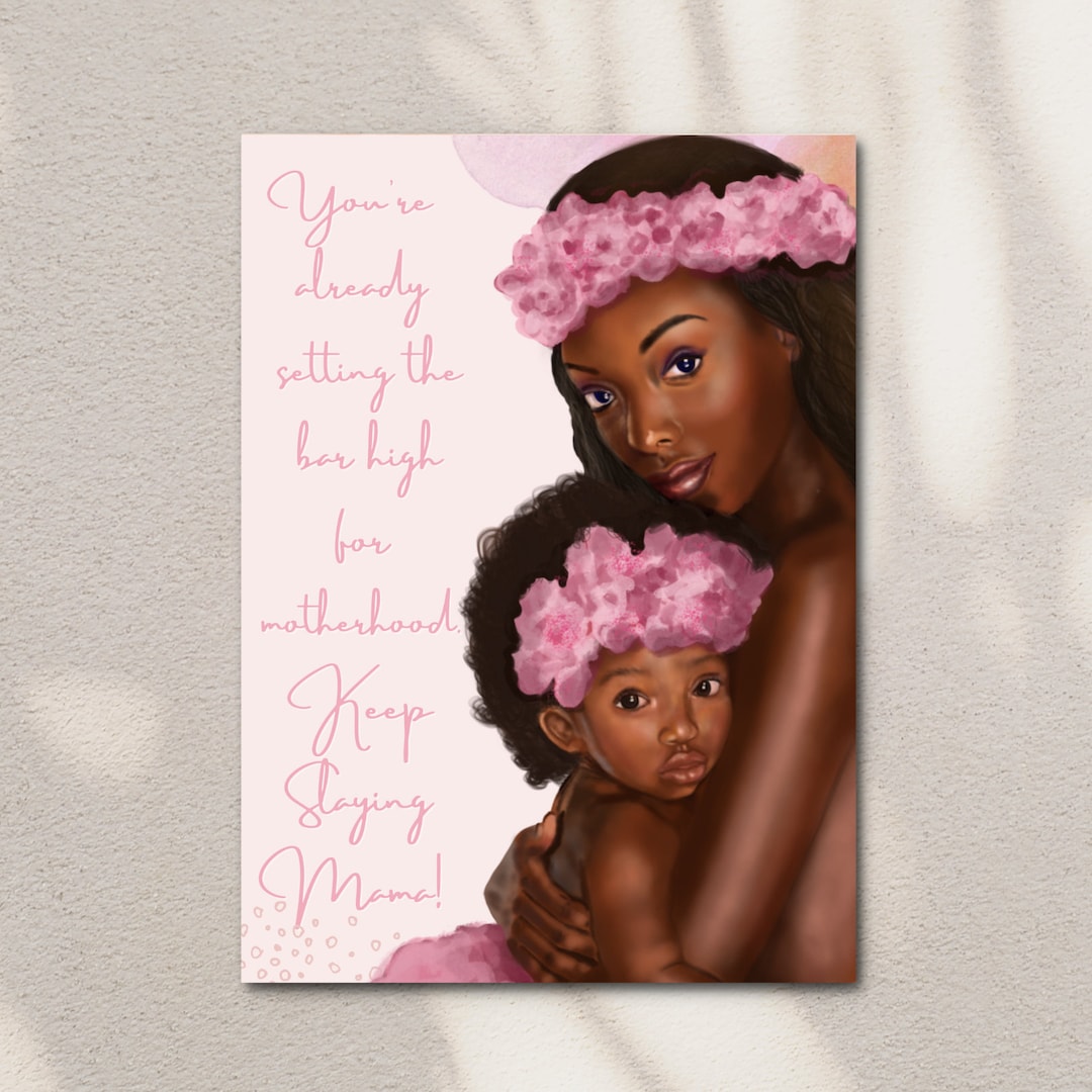 Happy Mother's Day, Mother's Day Card, African American Greeting Card ...