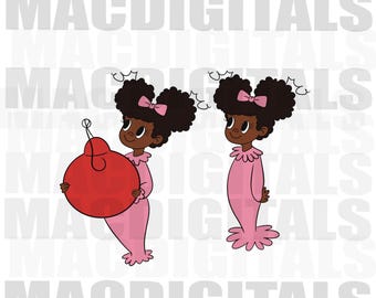 Christmas Girl Png, Pink Pajama Girl, Christmas Classic, Green Christmas Monster Girl, Vintage, Christmas, Santa Png, Holiday Shirt Png