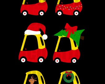 Red Car Christmas Png, Red Kids Car Clipart, Reindeer Car Design, Christmas Car Png, Christmas Clipart, Christmas Png, Holiday Png, Png ONLY