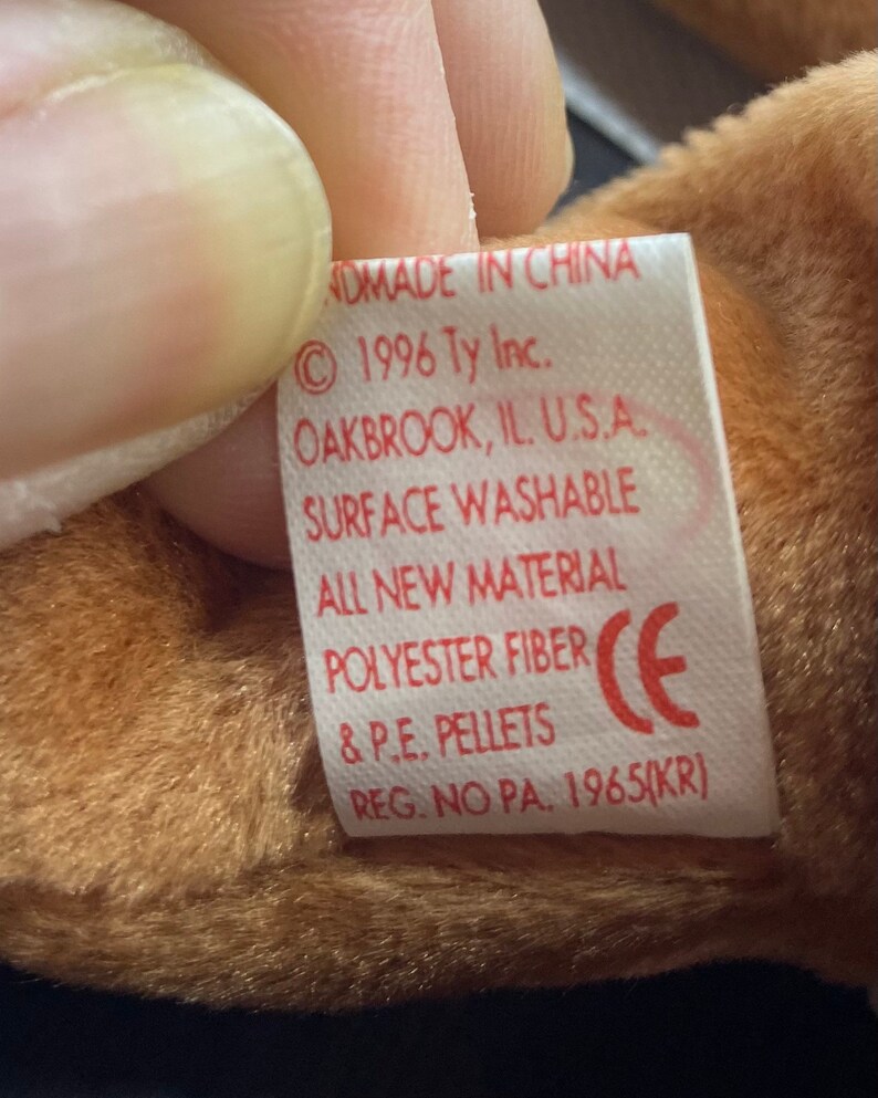 ULTRA RARE Chip Beanie Baby With ERRORS, Mispelled Jenuary, Retired