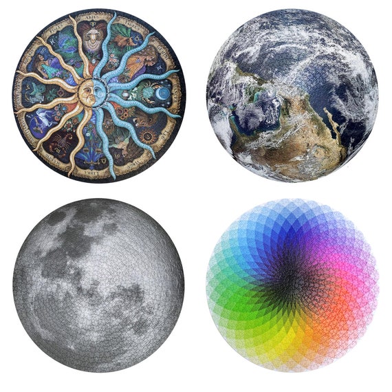 1000 Pieces Round Jigsaw Puzzle 26 Etsy