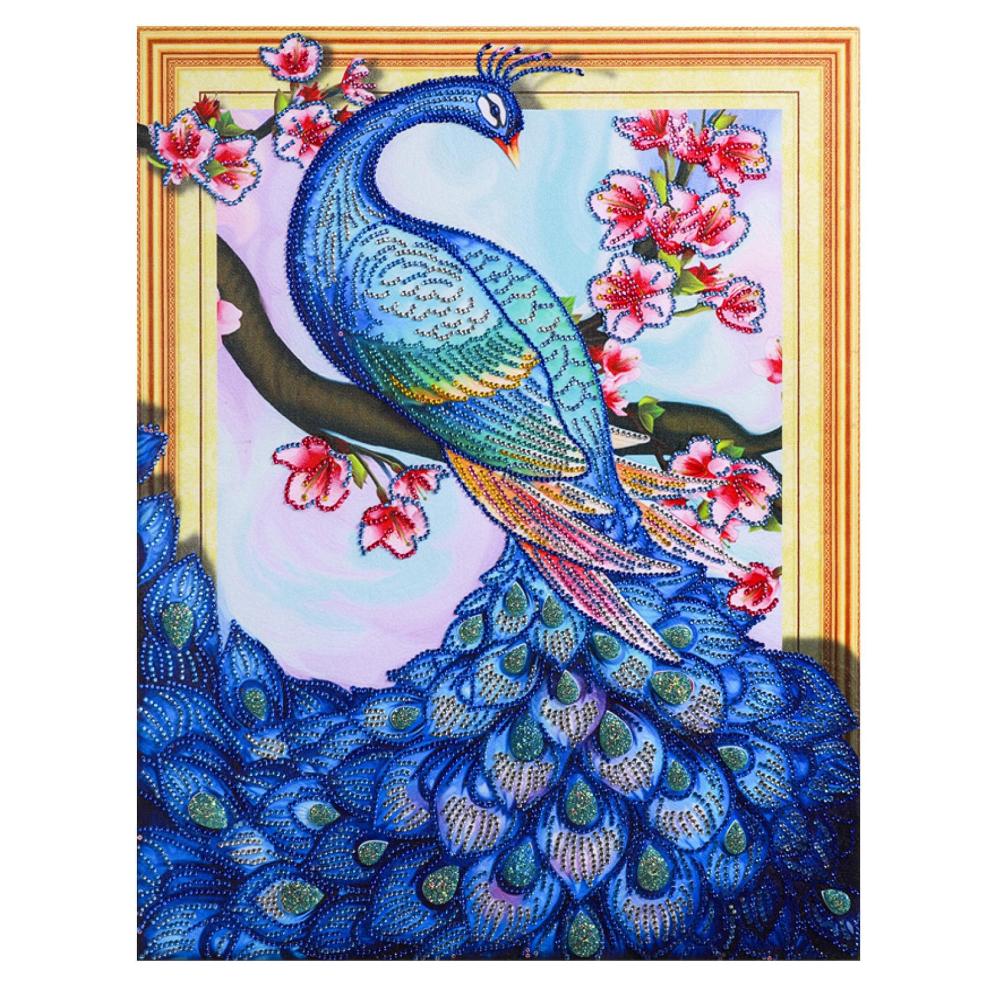 OdiuK 5D DIY Full Drill Diamond Painting Mosaikherstellung Pintura Por Números, Blue Rose Diamond Painting Cross