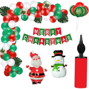Christmas Decoration Balloon Arch Set w Pump - 101 pcs