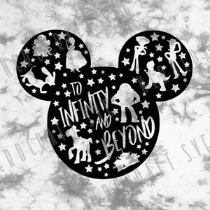 To Infinity Maus Digital Design svg pdf png jpg Cut Gravieren Diy Datei Cricut