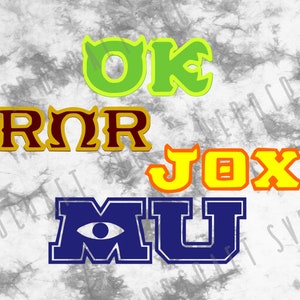 Monster Frat Pack Design Bundle Download Cut File svg png pdf Cricut