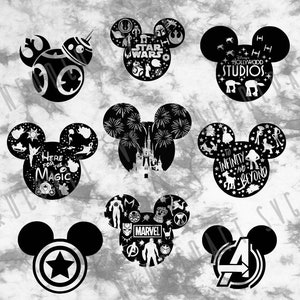 Big Mouse Bundle Digital Designs 9 Pack svg pdf png jpg Cut Engrave Craft DIY File Cricut