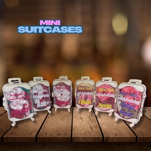 Mini Suitcase Party Favors – Travel-Themed Gift Boxes for Weddings, Baby Showers & Birthdays