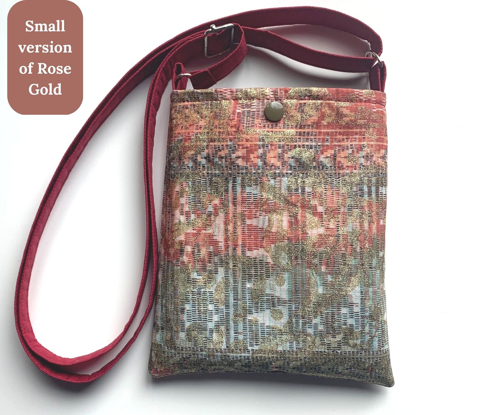 Fabric Crossbody Purse, Bag for Women, Medium Cross Body Bag, Small