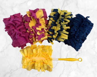 Reusable Duster Refills, "Swiffer" style, 8 Layer Fleece duster, Washable, Sustainable, ECO Friendly Cleaning, Evironmentaly Friendly