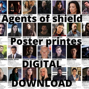 Agents of shield mini poster prints | DIGITAL DOWNLOAD | 28 Pack |