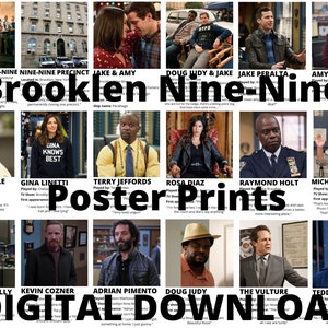Impressions de mini-affiches Brooklyn Nine-Nine | TÉLÉCHARGEMENT NUMÉRIQUE | 18 |