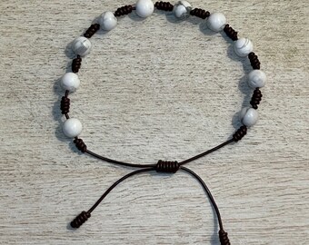 Howlite Rosary Bracelet